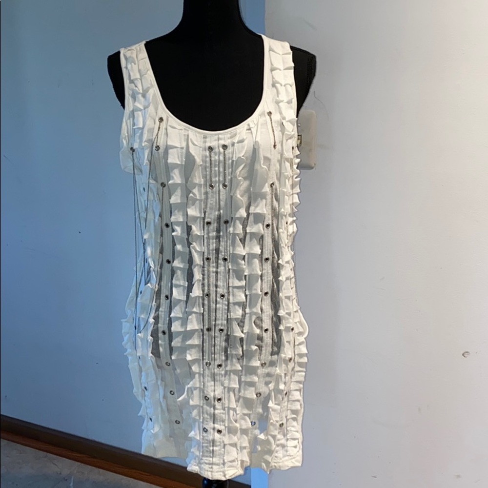 White Mur Mur long tank top